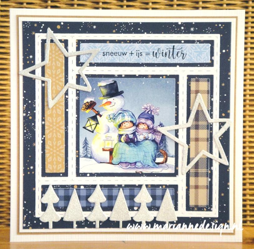 Bloc de papier Marianne Design A4 - Hygge d'hiver-8