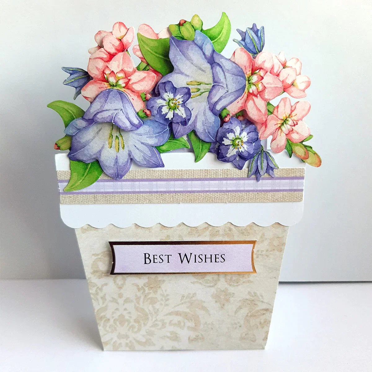 Flower Patch Pots Card Making Kit-7