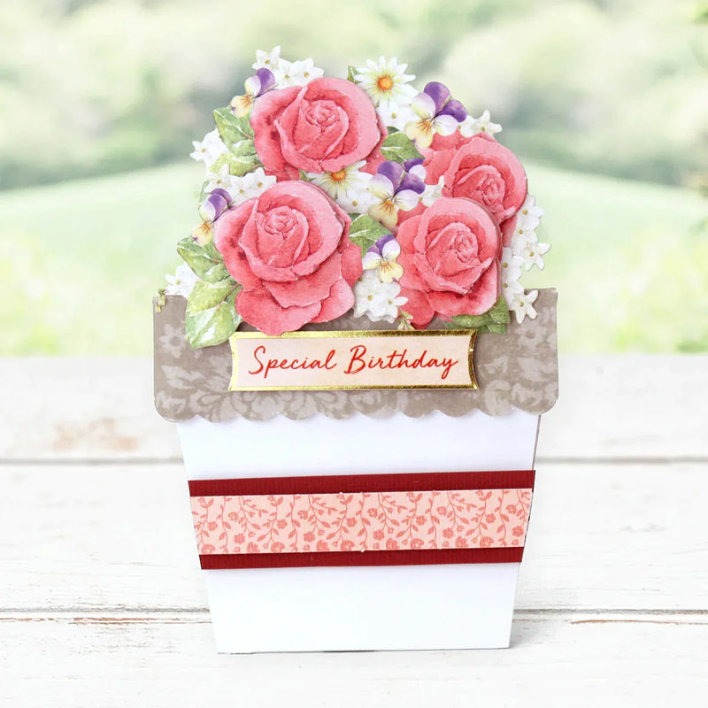 Flower Patch Pots Card Making Kit-8