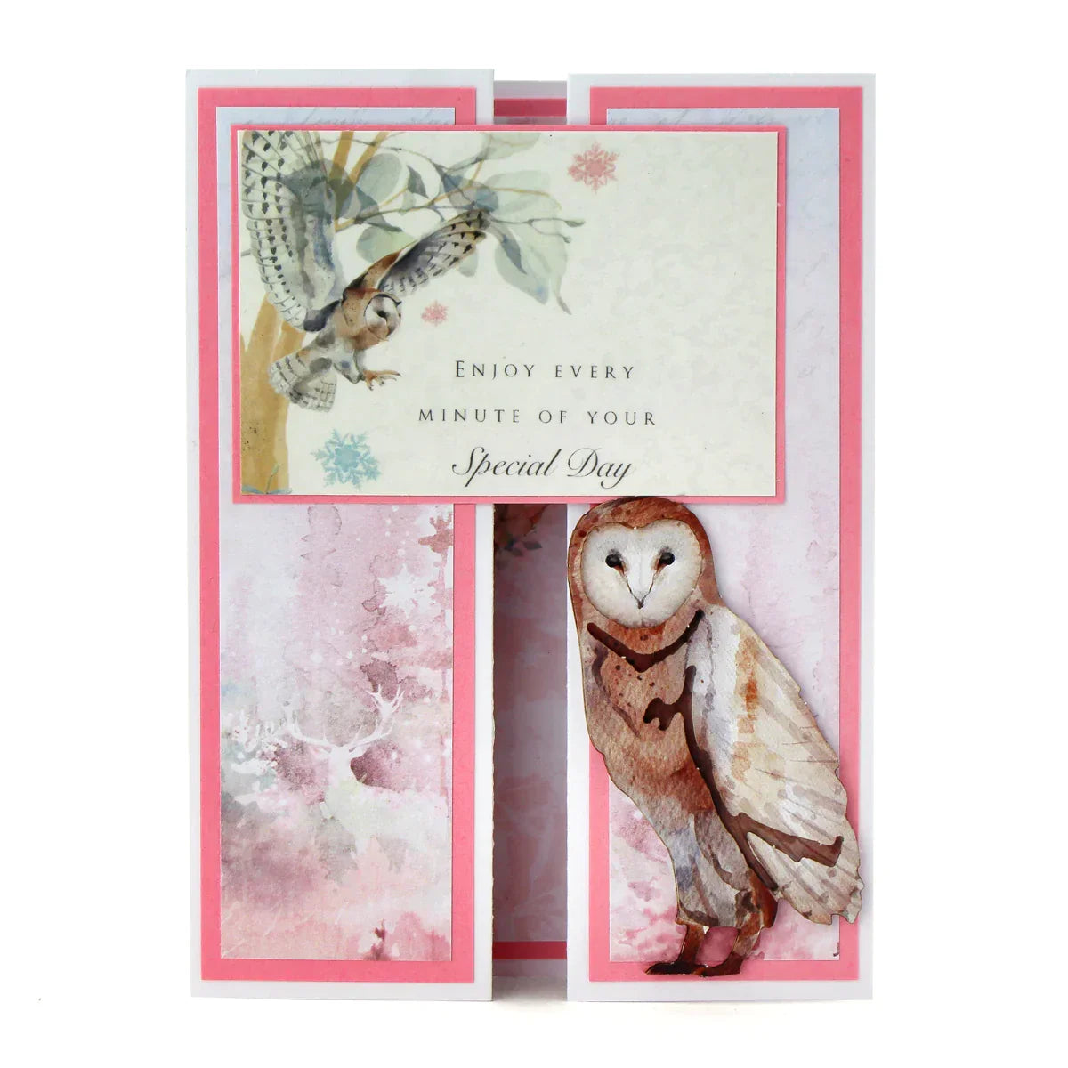 Watercolour Christmas Animals, Die-Cut Pop Up Cards-8