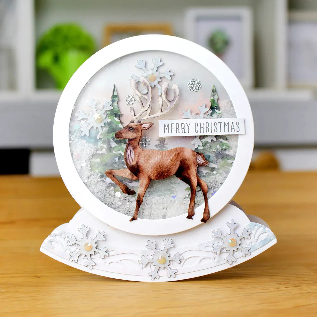 Watercolour Christmas Animals, Die-Cut Pop Up Cards-9