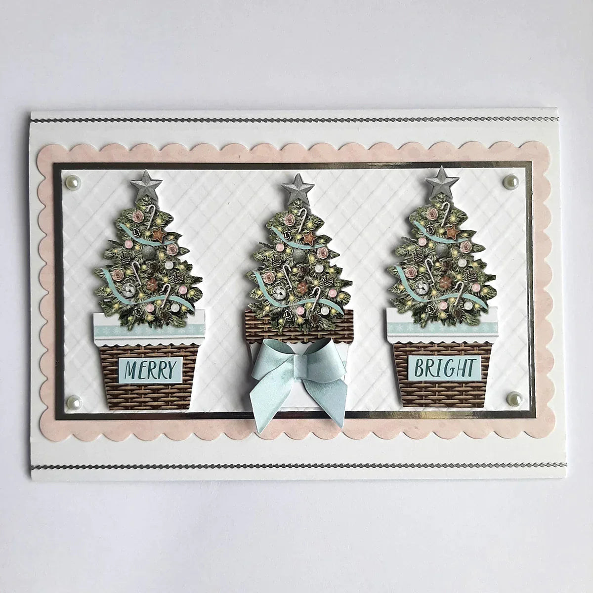 Christmas Flower Pots Card Making Kit-11