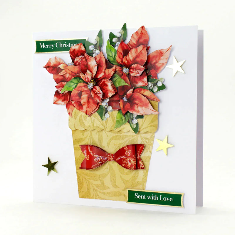 Christmas Flower Pots Card Making Kit-12
