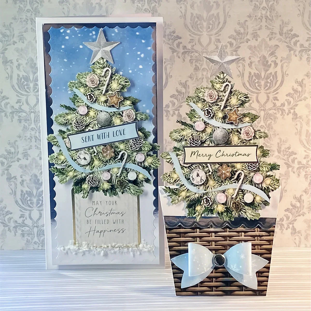 Christmas Flower Pots Card Making Kit-13