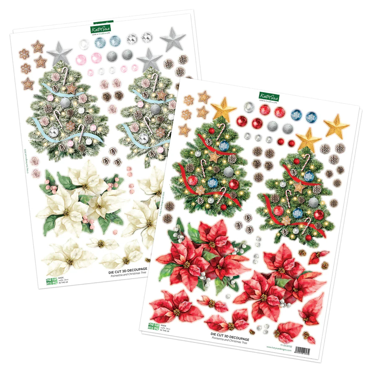 Christmas Flower Pots Card Making Kit-4