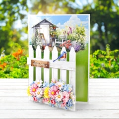 Pretty Petals Picket Fence, Card Making Kit-10