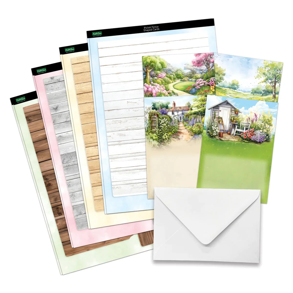 Pretty Petals Picket Fence, Card Making Kit-3