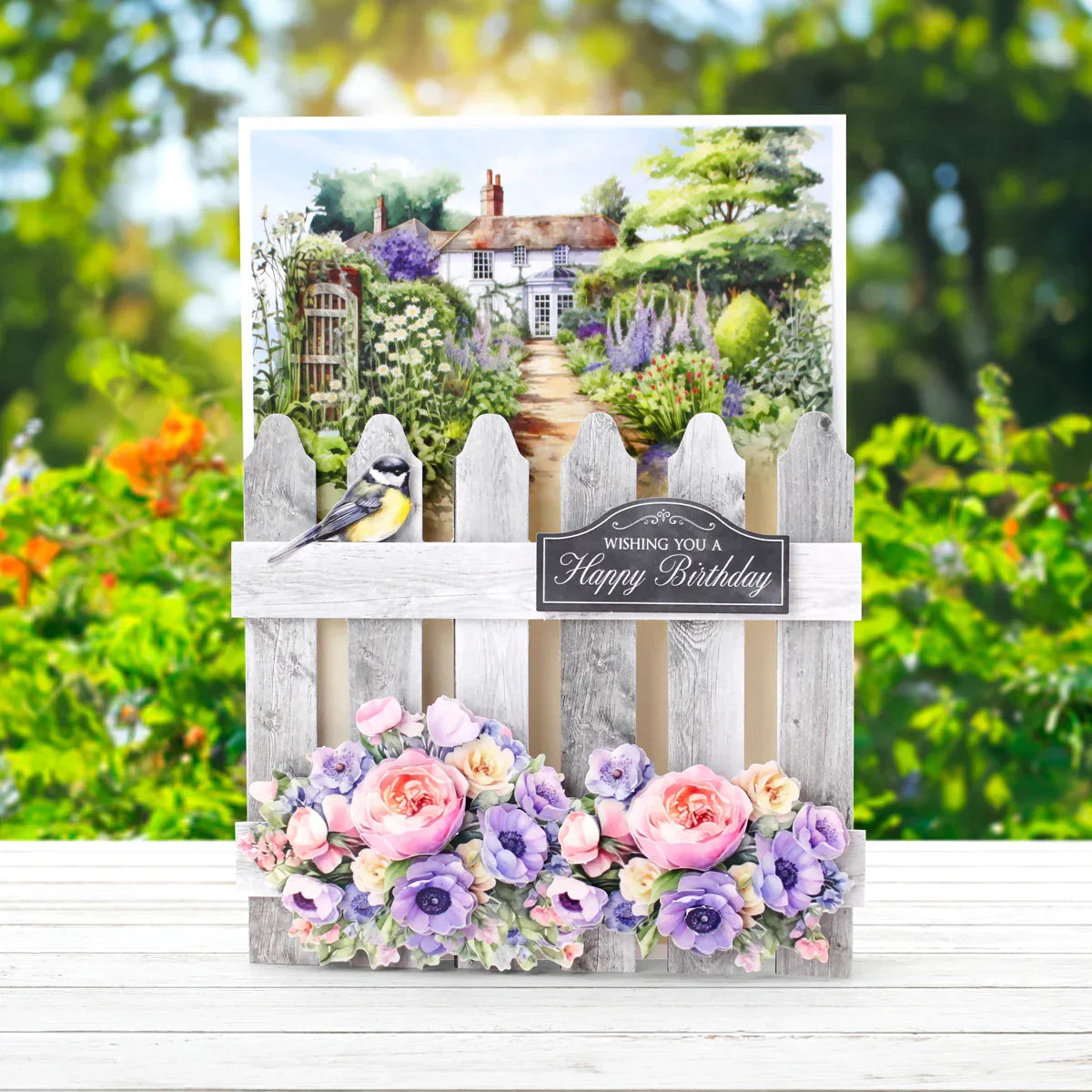 Pretty Petals Picket Fence, Card Making Kit-6