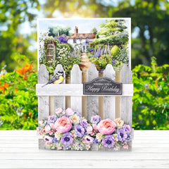 Pretty Petals Picket Fence, Card Making Kit-6