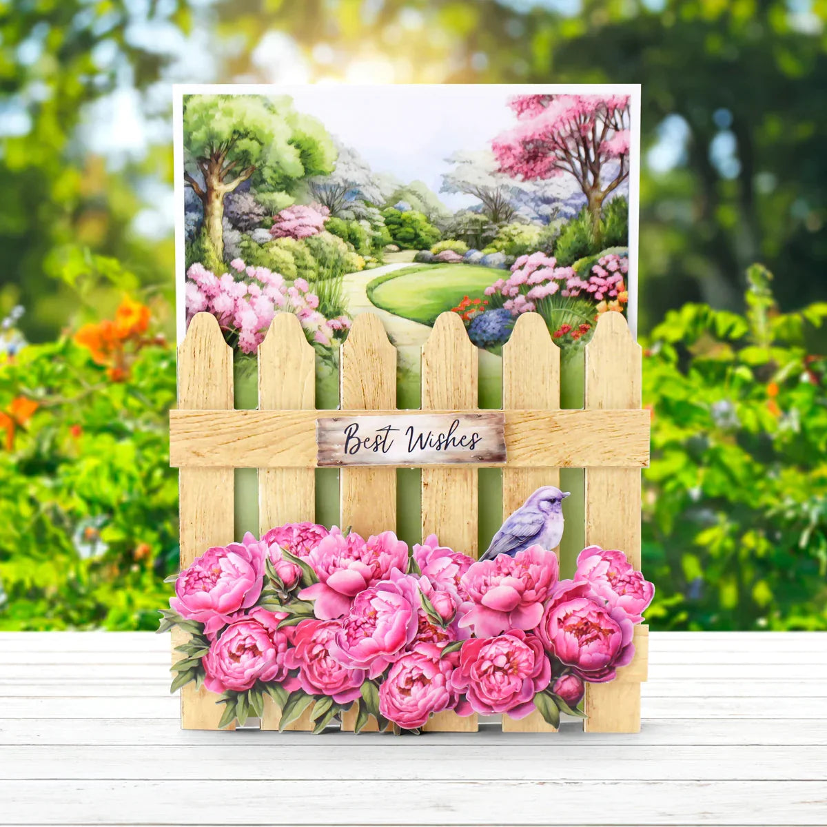 Pretty Petals Picket Fence, Card Making Kit-8