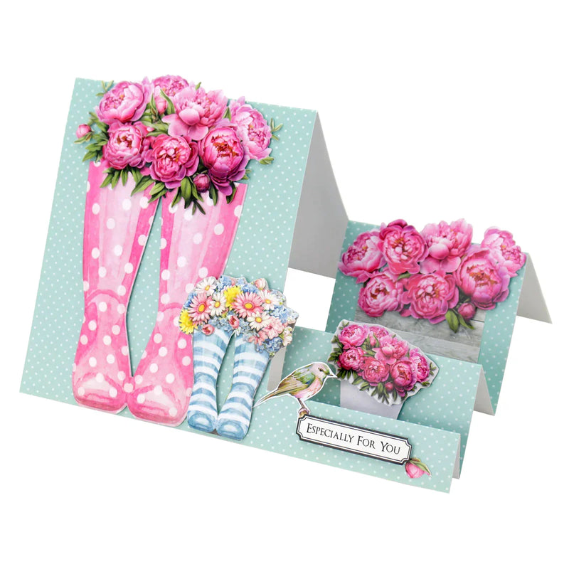 Botas de agua maravillosas, kit para hacer tarjetas-12