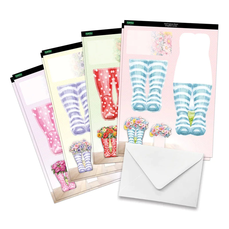 Botas de agua maravillosas, kit para hacer tarjetas-3