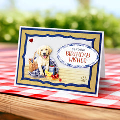 Picnic Pups Die Cut Topper & Decoupage Collection-11
