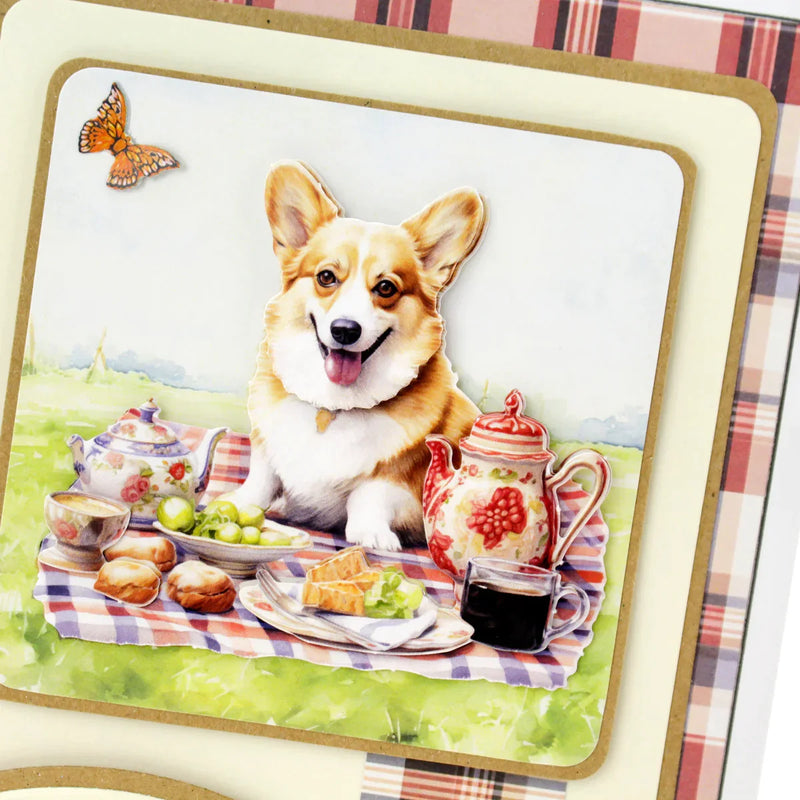 Picnic Pups Die Cut Topper & Decoupage Collection-16