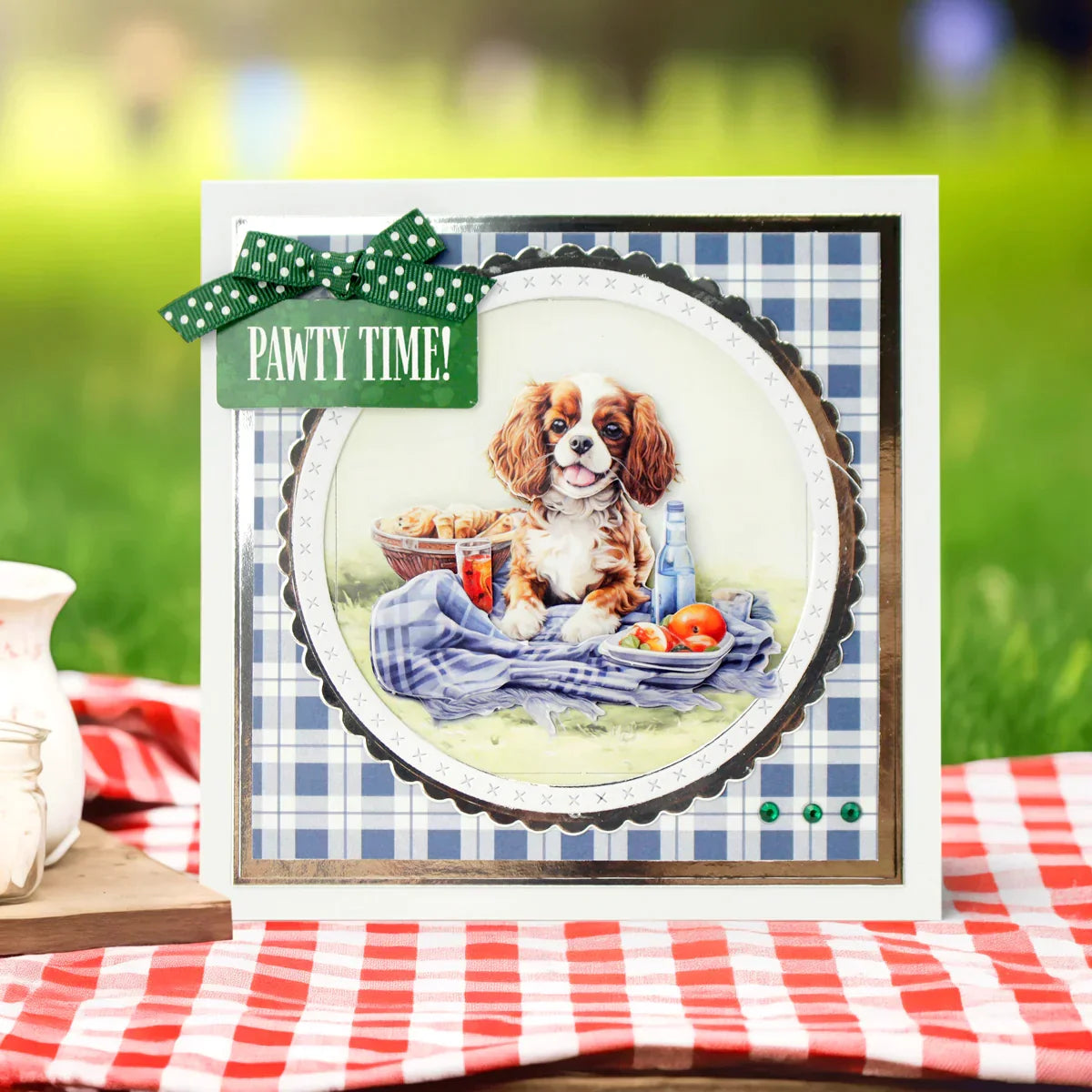 Picnic Pups Die Cut Topper & Decoupage Collection-18