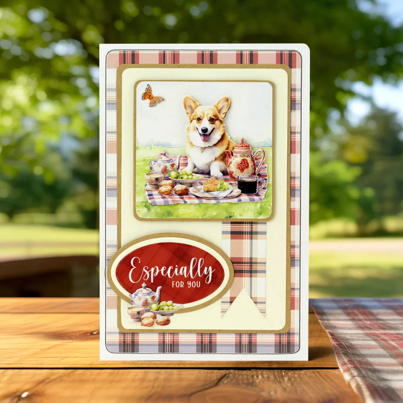 Picnic Pups Die Cut Topper & Decoupage Collection-14