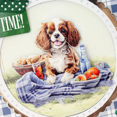 Picnic Pups Die Cut Topper & Decoupage Collection-17