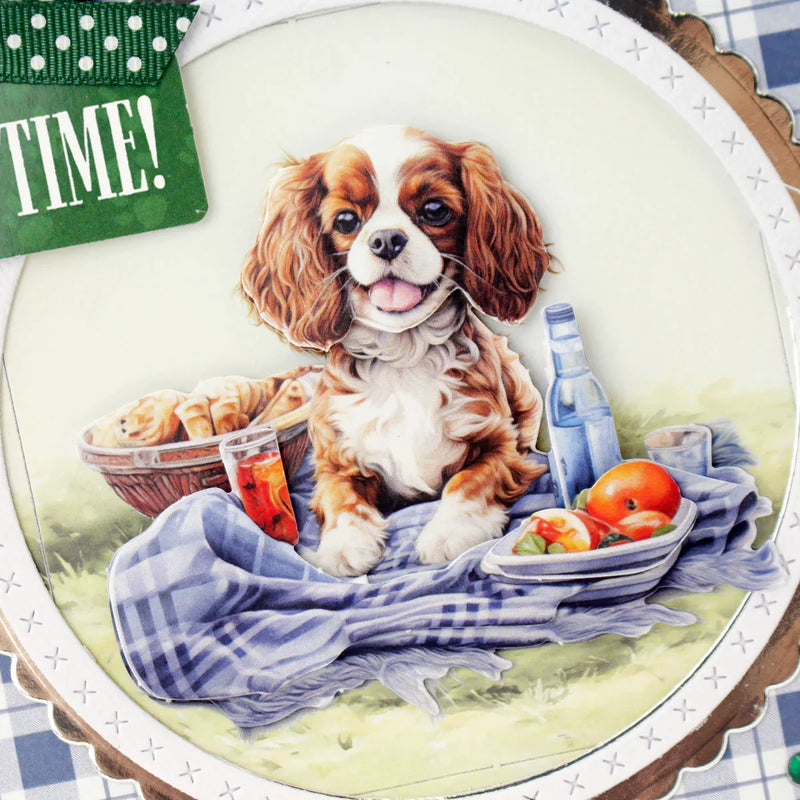 Picnic Pups Die Cut Topper & Decoupage Collection-17