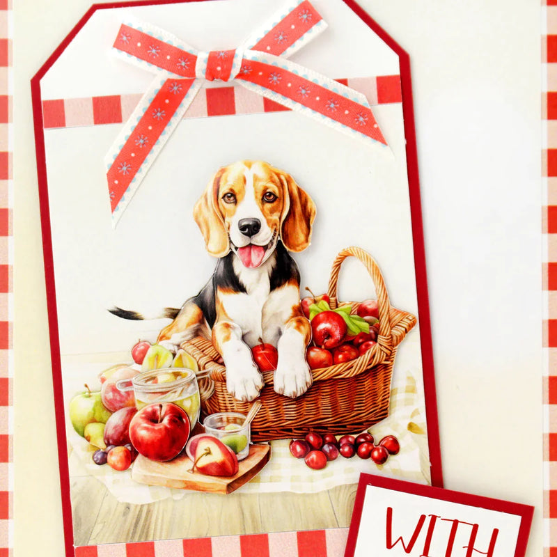 Picnic Pups Die Cut Topper & Decoupage Collection-20