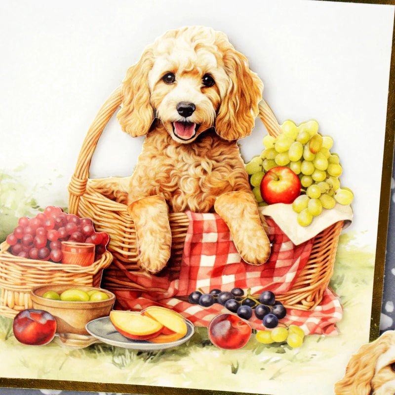 Picnic Pups Die Cut Topper & Decoupage Collection-8