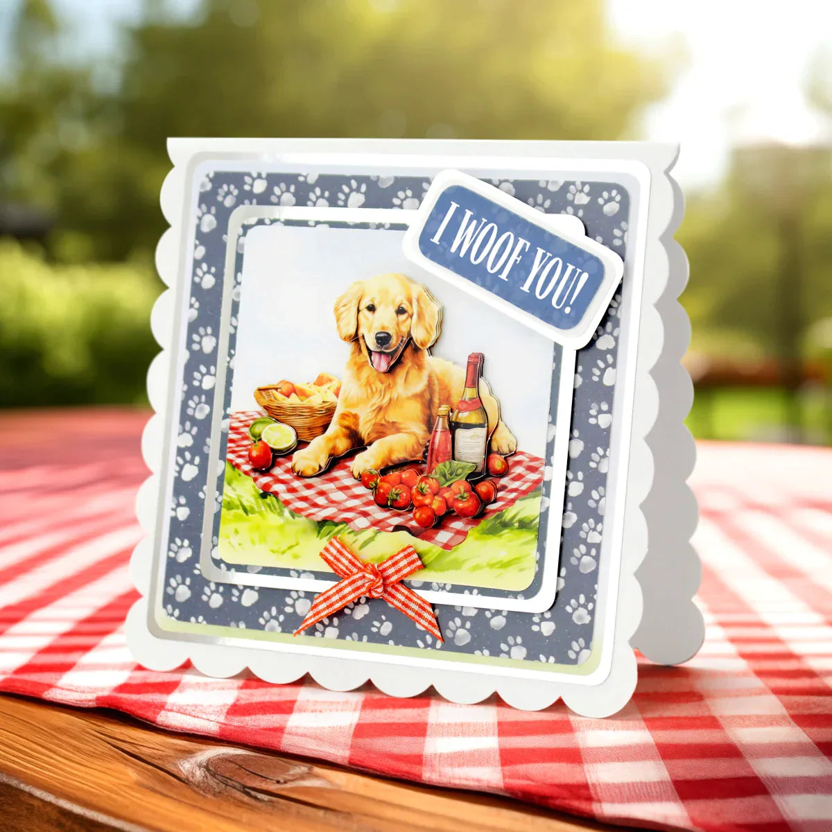 Picnic Pups Die Cut Topper & Decoupage Collection-5