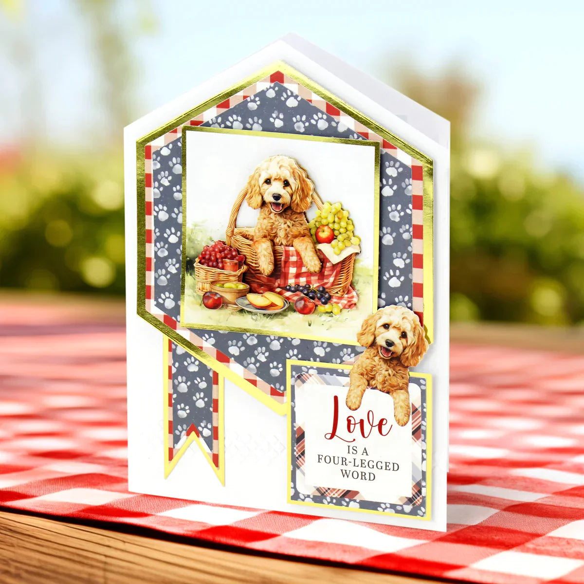 Picnic Pups Die Cut Topper & Decoupage Collection-7