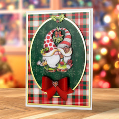 Christmas Garden Gnomes, Pop Up Card Making Kit-7
