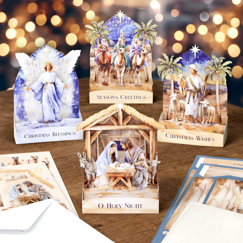 Nativity Scenes, Pop Up Card Making Kit-4