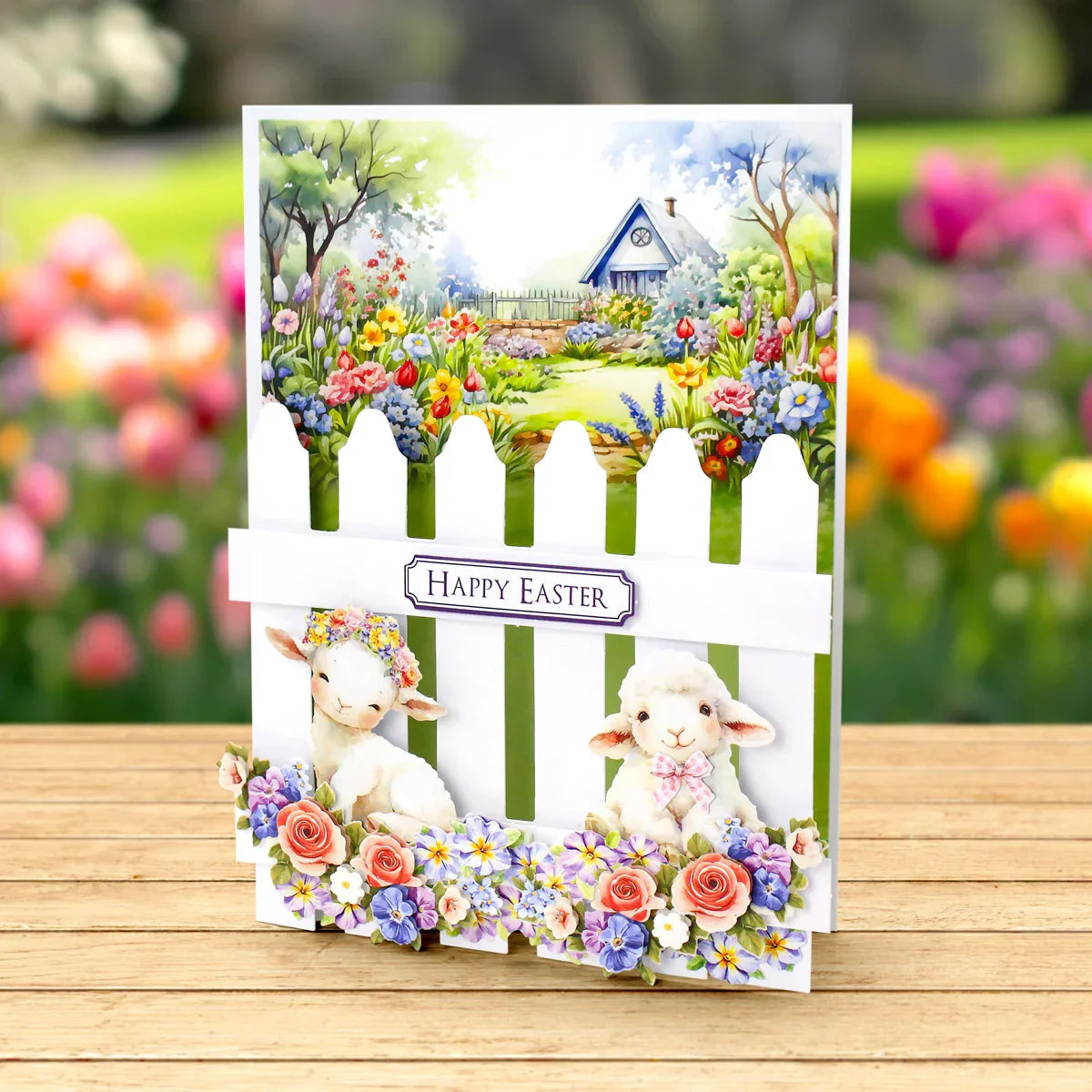 Spring Garden Picket Fence, Card Making Kit-10