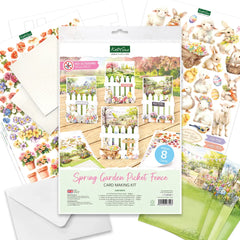 Spring Garden Picket Fence, Card Making Kit-2