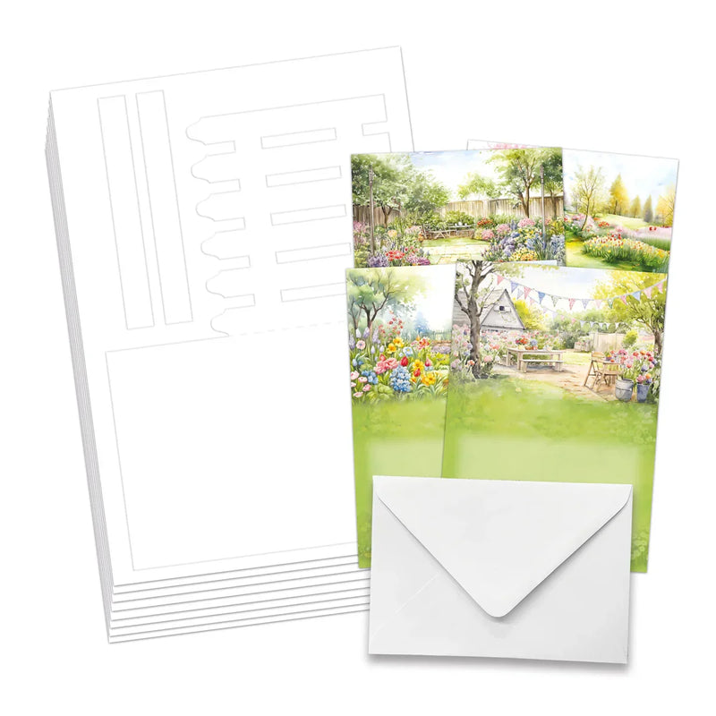 Spring Garden Picket Fence, Card Making Kit-4