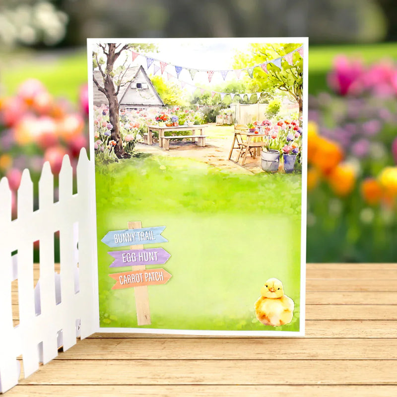 Spring Garden Picket Fence, Card Making Kit-7