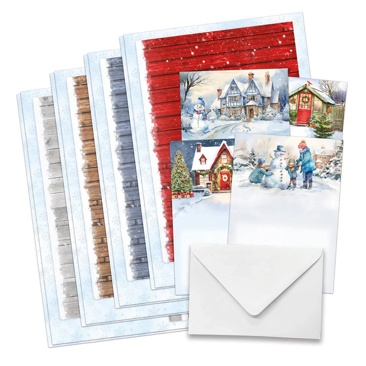 Kit de fabrication de cartes Clôture de jardin Katy Sue Christmas-3