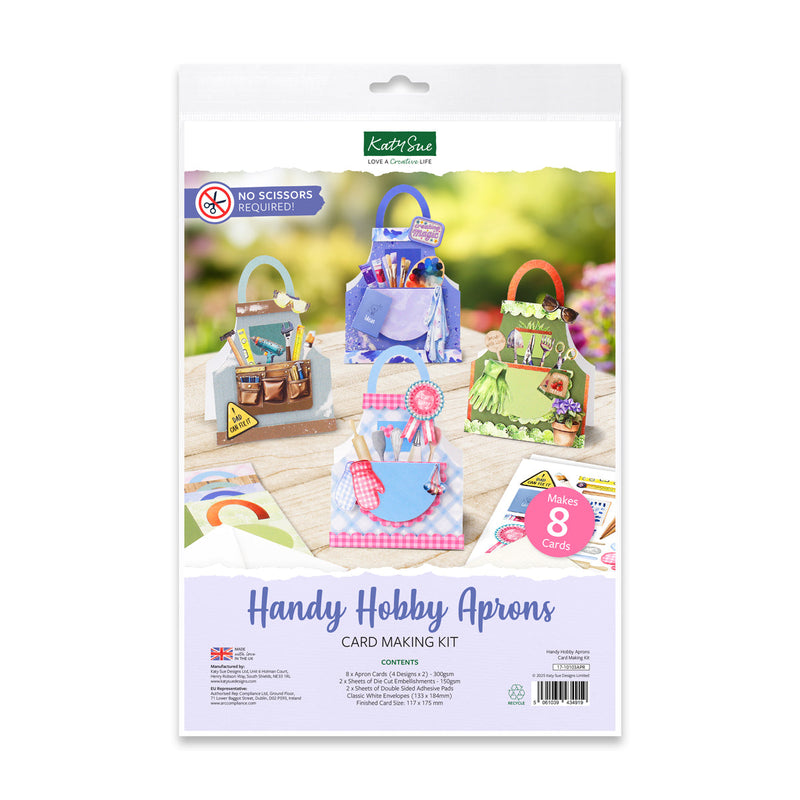 Katy Sue Designs Handy Hobby Aprons Card Making Kit-1