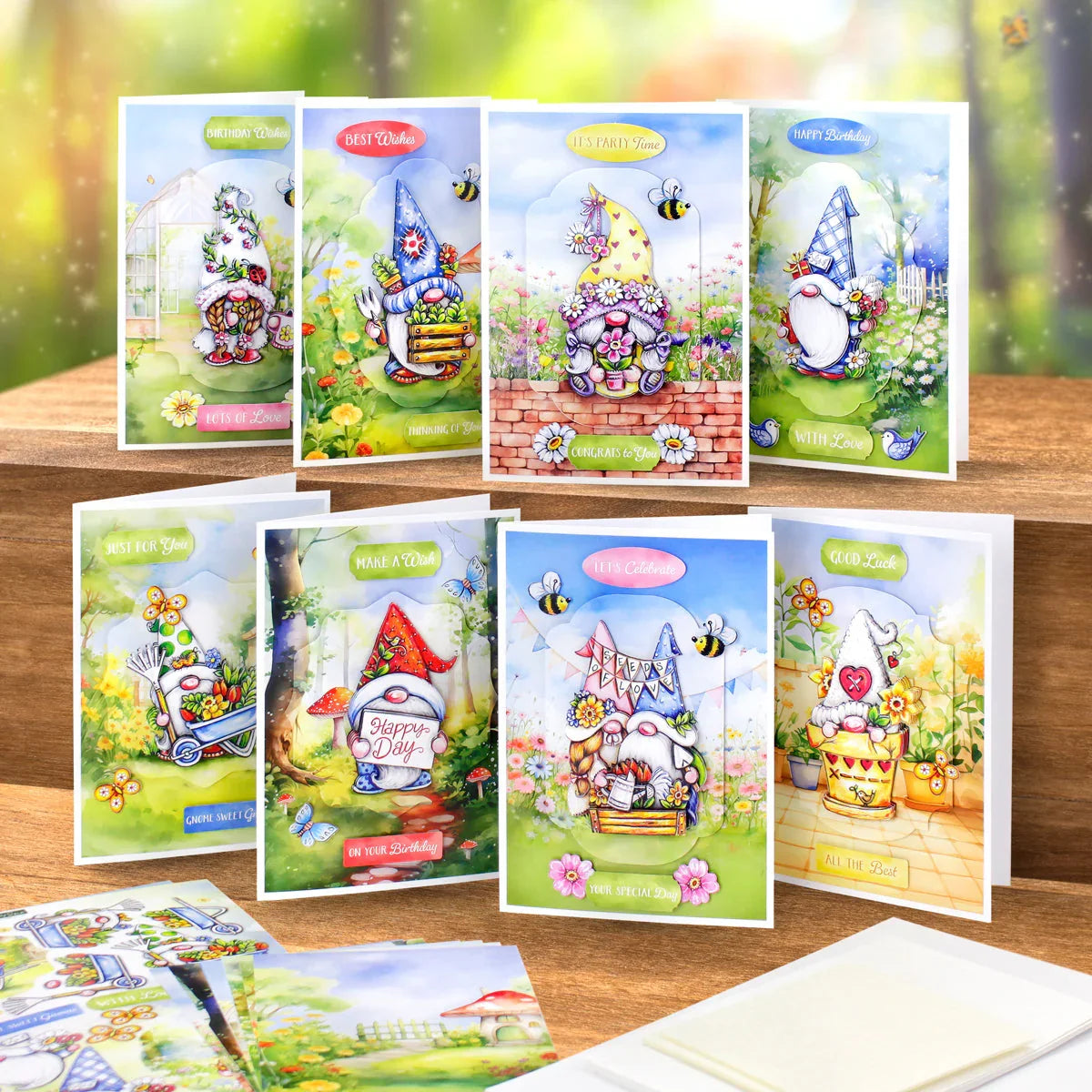 The Garden Gnomes Card Making Kit-5
