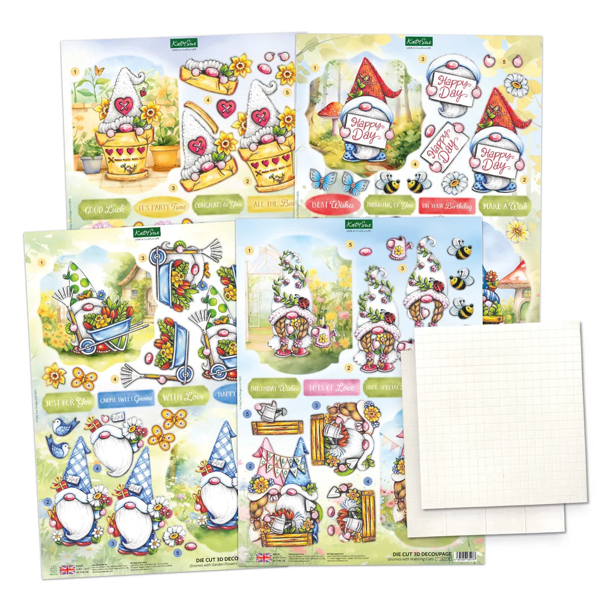 The Garden Gnomes Card Making Kit-3
