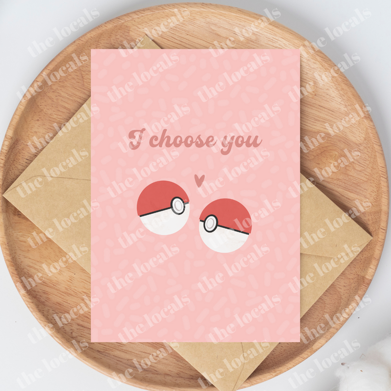 I Choose You Greeting Card-1