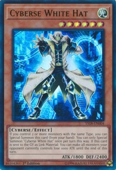 Cyberse White Hat (YS18-EN004) - Starter Deck: Codebreaker 1st Edition-1