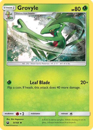 Grovyle 9/168 - SM  Celestial Storm-1