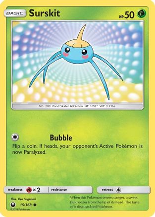 Surskit/168 - SM  Celestial Storm Reverse Holofoil-1