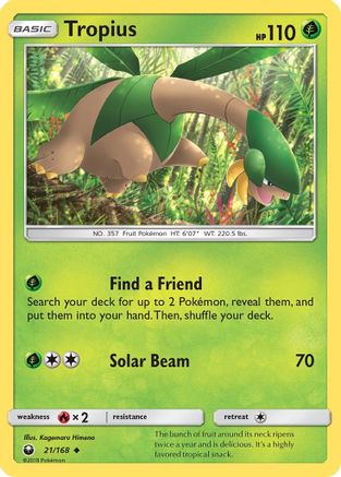 Tropius/168 - SM  Celestial Storm-1