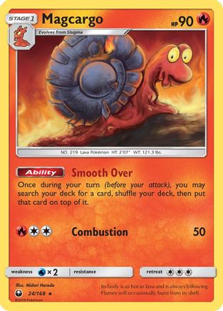 Magcargo 24/168 - SM  Celestial Storm Reverse Holofoil-1