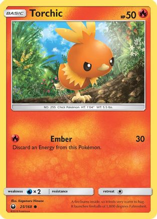 Torchic (25) 25/168 - SM  Celestial Storm-1