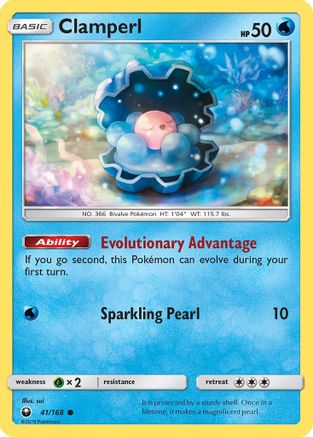 Clamperl 41/168 - SM  Celestial Storm-1
