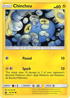 Chinchou 49/168 - SM  Celestial Storm-1