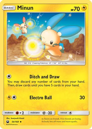 Minun 54/168 - SM  Celestial Storm