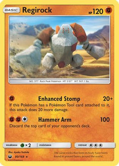 Regirock 80/168 - SM  Celestial Storm Reverse Holofoil-1