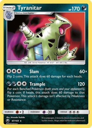 Tyranitar 87/168 - SM  Celestial Storm Reverse Holofoil-1