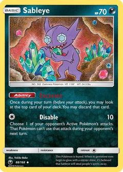 Sableye 88/168 - SM  Celestial Storm-1
