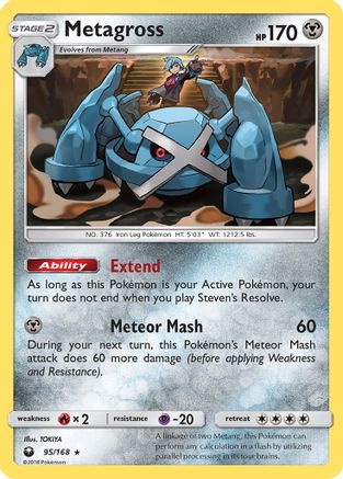 Metagross 95/168 - SM  Celestial Storm Reverse Holofoil-1